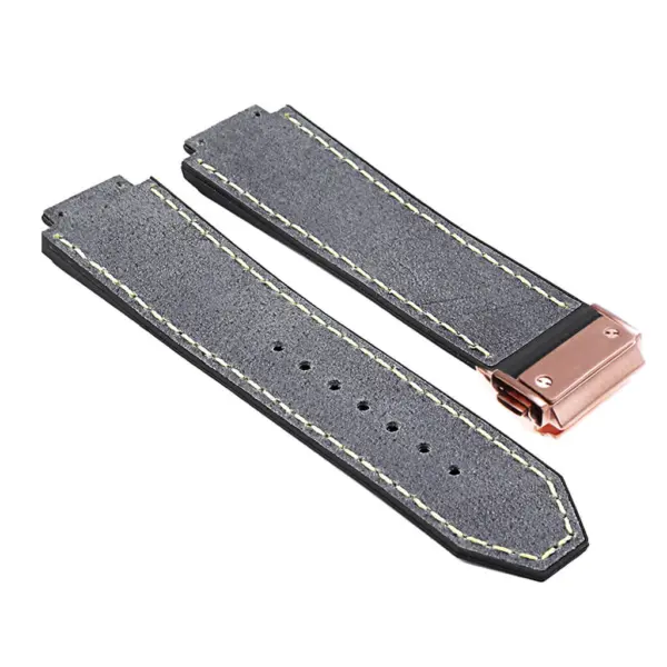 Hb.l1.5.rg DASSARI Suede Strap For Hublot Big Bang W Rose Buckle In Blue