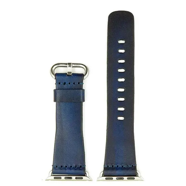 st793.5 Vintage Leather Watch Strap for Apple Watches in Blue