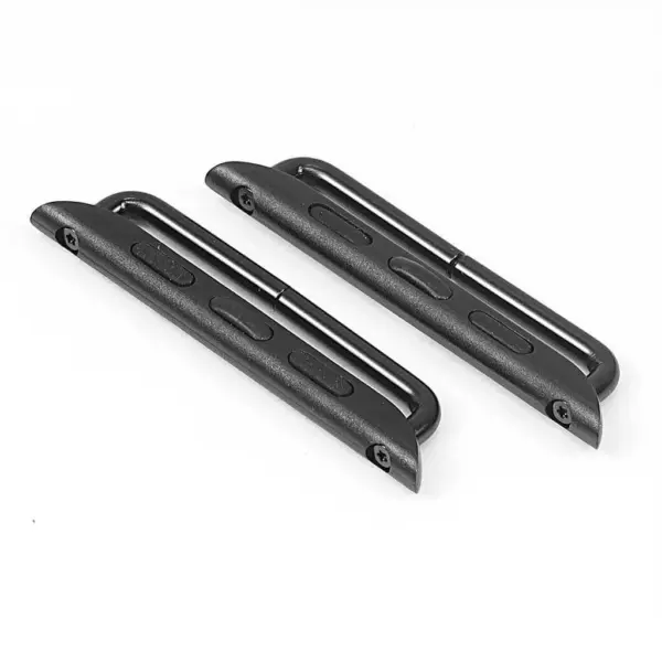 kw1.mb Stainless Steel Tube Band Adapter for Apple Watch in Matte Black