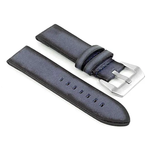 DASSARI Opus ps2.5 Thick Distressed Italian Leather Strap in Blue