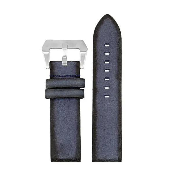 DASSARI Opus ps2.5 Thick Distressed Italian Leather Strap in Blue