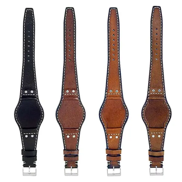 All Color DASSARI Quest db3 Vintage Leather Bund Strap w Rivets