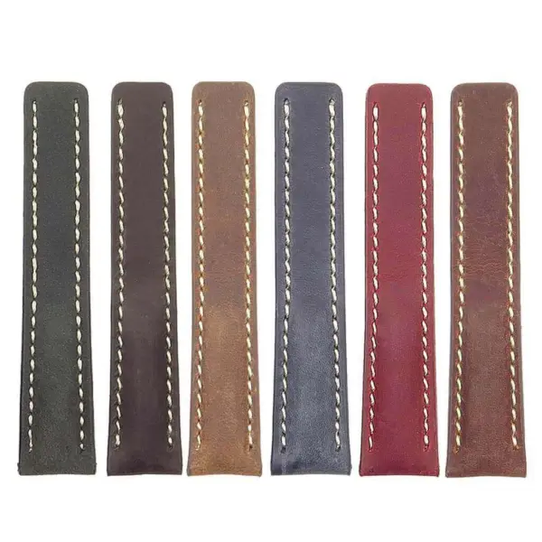 all color DASSARI Venture brc1 Distressed Italian Leather Watch Strap for BREITLING