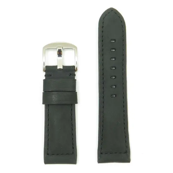 DASSARI Heritage p514.1 Padded Italian Leather Strap in Midnight