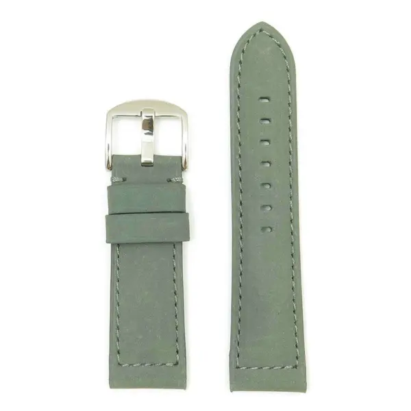 DASSARI Heritage Padded Italian Leather Strap p514.7 in Slate