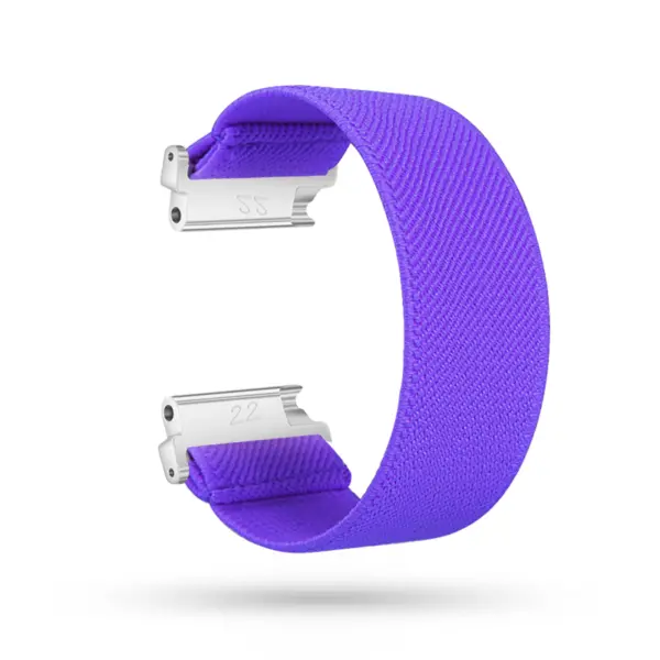 fb.ny13.103 Main Purple StrapsCo Nylon Elastic Watch Band Strap for Fitbit Versa