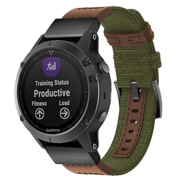 Rugged Canvas Band For Garmin Instinct E - 45mm #10