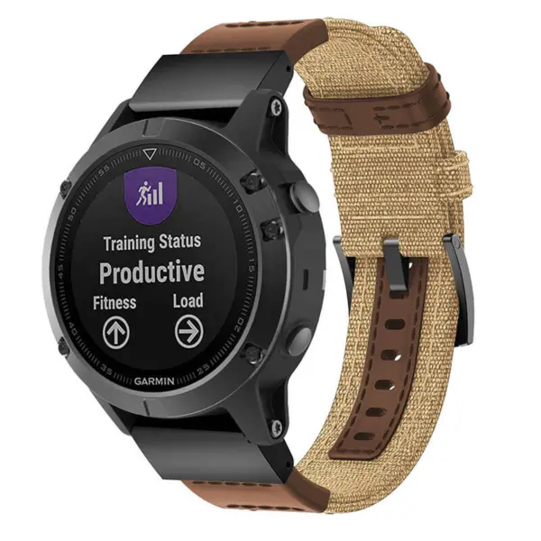 Rugged Canvas Band For Garmin Instinct E - 45mm #9