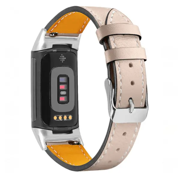 Fb.l46.13a Main Soft Pink StrapsCo Genuine Leather Band For Fitbit Charge 5