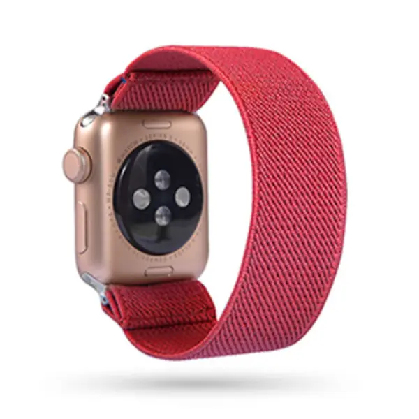 a.ny5 .123 Main Cinnamon StrapsCo Nylon Elastic Band Strap for Apple Watch 38mm 40mm 42mm 44mm