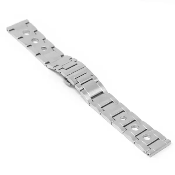 m15.bs Angle Brushed Silver StrapsCo Stainless Steel Rally Bracelet Watch Band Strap