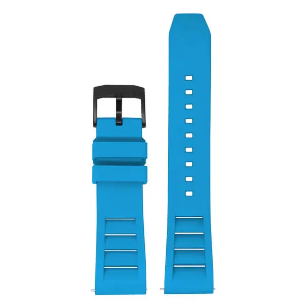 fk13.5a mb Baby Blue Dassari Vented FKM Rubber Watch Band Strap 20mm 22mm