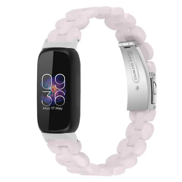 fb.w6.2 Front Crystal StrapsCo Marble Stone Bracelet For Fitbit Inspire 3