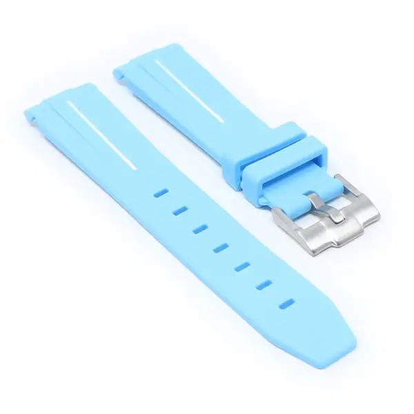 ms2.5c.22 angle Sky Blue & White StrapsCo Fitted Smooth Rubber Strap For Omega X Swatch Moonswatch