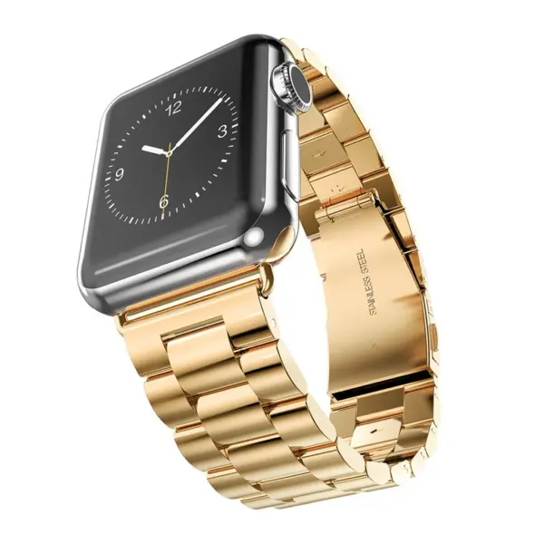 a.m1.yg Apple Watch Stainless Steel Strap in Yellow Gold
