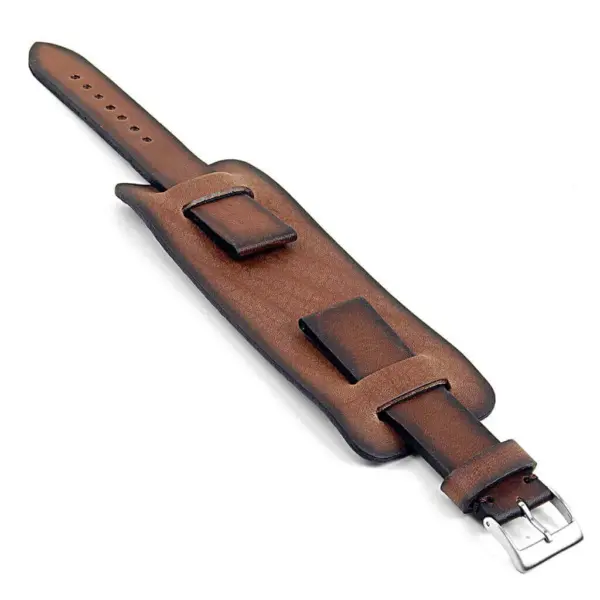 DASSARI Gauntlet dc1.2 Vintage Italian Leather Cuff Band in brown
