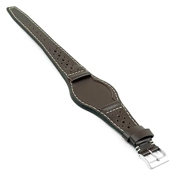 DASSARI Timber db2.2 Vintage Italian Leather Bund Strap in Brown