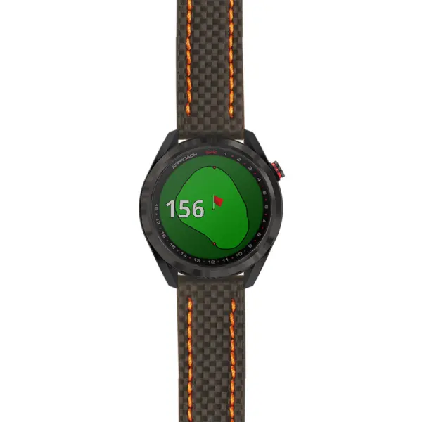 g.aS42.st25 Main Black & Orange StrapsCo Heavy Duty Carbon Fiber Watch Strap 20mm