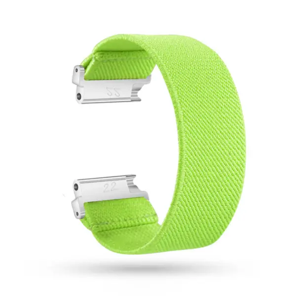 fb.ny13.105 Main Lime Green StrapsCo Nylon Elastic Watch Band Strap for Fitbit Versa