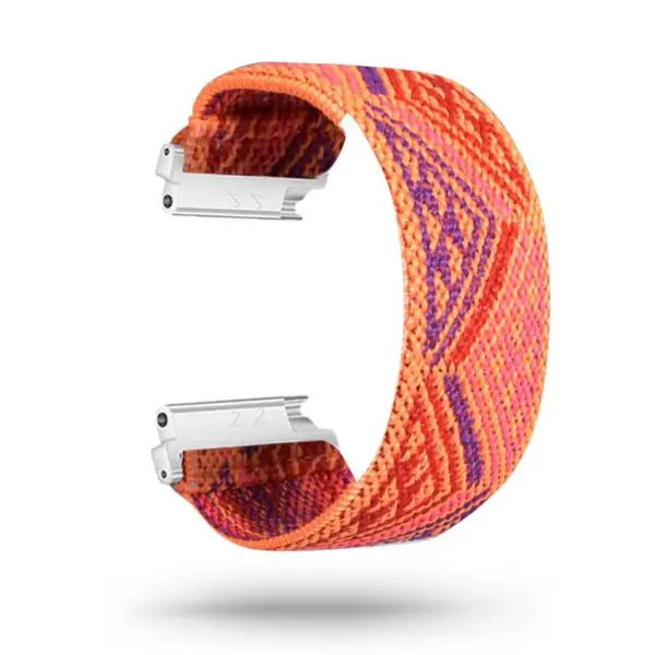 fb.ny13.135 Main Neon Aztec StrapsCo Nylon Elastic Watch Band Strap for Fitbit Versa