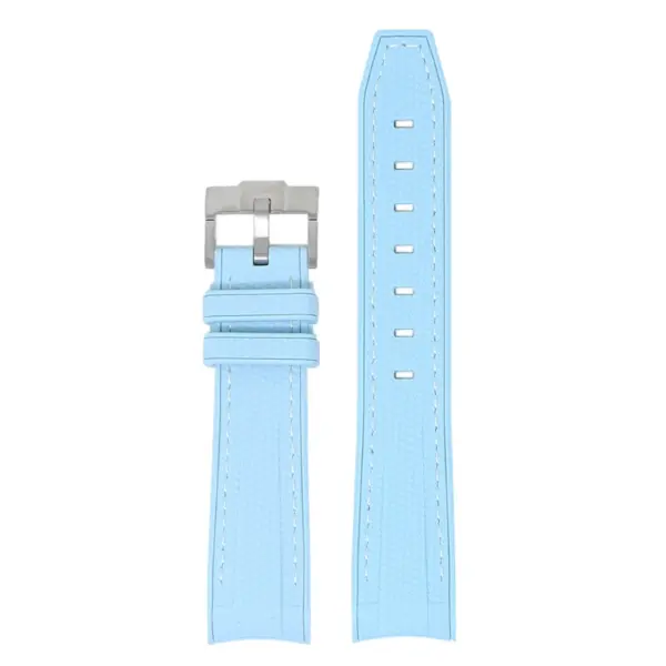 ms1.5c Main Baby Blue StrapsCo Fitted Stitched Rubber Strap For Omega X Swatch Moonswatch