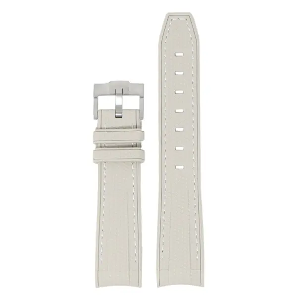 ms1.7b Main Stone Grey StrapsCo Fitted Stitched Rubber Strap For Omega X Swatch Moonswatch