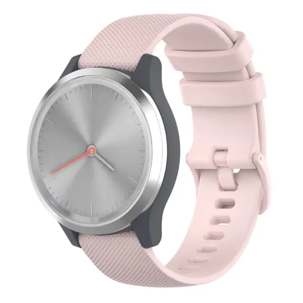 G.r42.13 Main Pink StrapsCo Silicone Rubber Watch Band Strap For Garmin Vivomove 3S & Vivoactive 4S