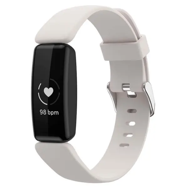 fb.r60.7 Main Light Grey StrapsCo Smooth Soft Silicone Rubber Watch Band Strap for Fitbit Inspire 2