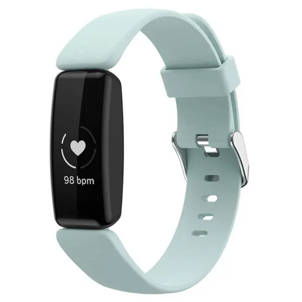 fb.r60.11 Main Pale Green StrapsCo Smooth Soft Silicone Rubber Watch Band Strap for Fitbit Inspire 2