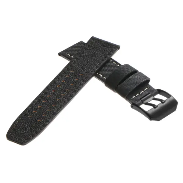 Lmx3.1 Carbon Fiber Strap In Black With Matte Black Buckle 3