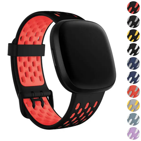 ColorBlock Sport Strap For Fitbit Versa 4 #1