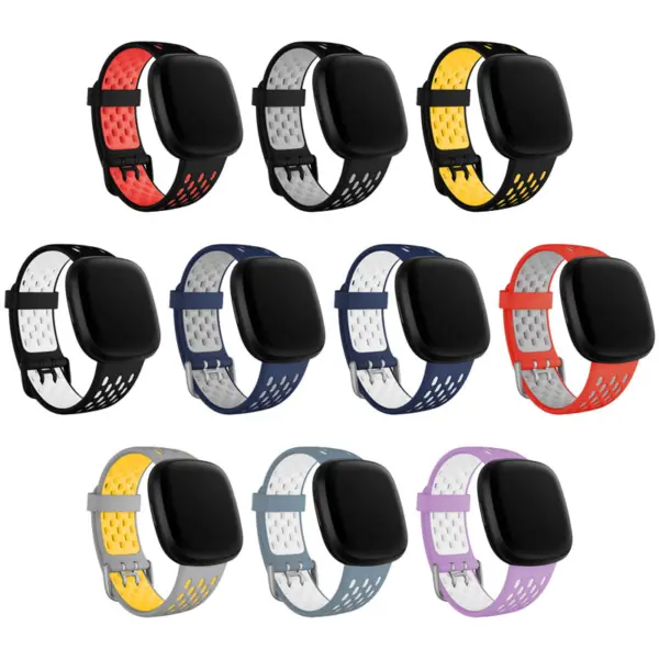 ColorBlock Sport Strap For Fitbit Versa 4 #2