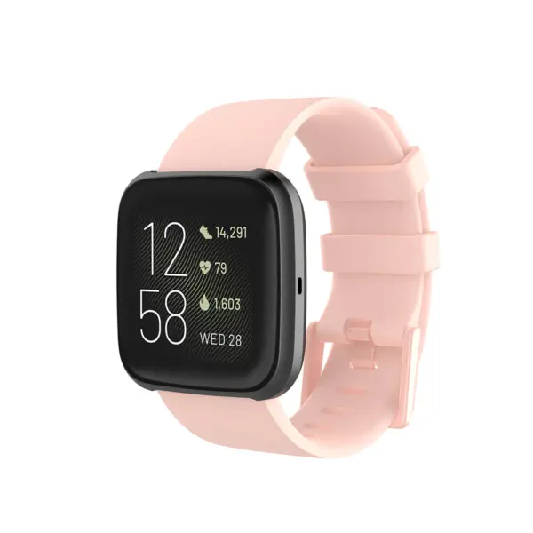 Fb.r48.13 Main Pink StrapsCo Silicone Rubber Watch Band Strap For Fitbit Versa