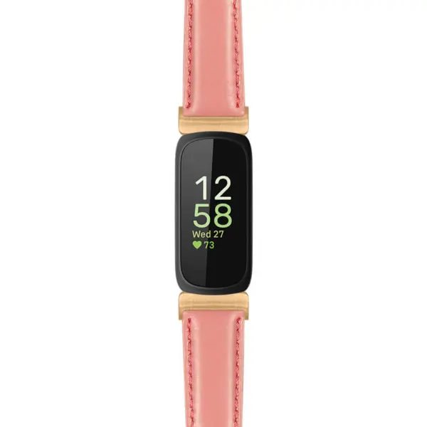 fb.in3.st19 Main Dark Pink StrapsCo Womens Smooth Leather Rose Gold Adapter Watch Band Strap 14mm