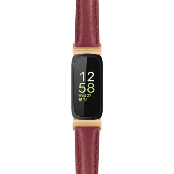 fb.in3.st19 Main Purple StrapsCo Womens Smooth Leather Rose Gold Adapter Watch Band Strap 14mm