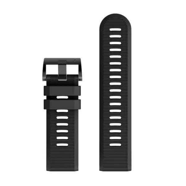 g.r70.1 Upright Black StrapsCo Silicone Strap for Garmin Fenix 5X 1