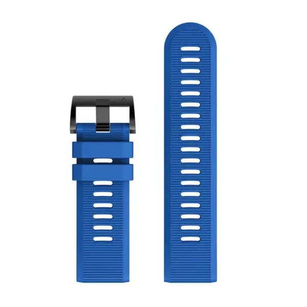 g.r70.5 Upright Blue StrapsCo Silicone Strap for Garmin Fenix 5X 1