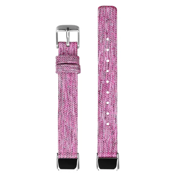 fb.ny37.18a Upright Light Purple StrapsCo Canvas Strap for Fitbit Luxe Nylon Canvas Strap Band