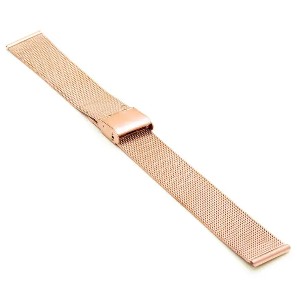 m6.rg Thin Mesh Strap in Rose Gold