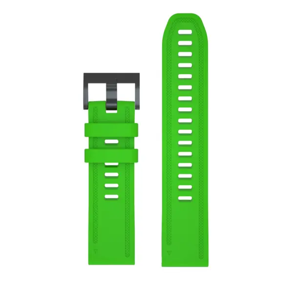G.r52.11 Up Green StrapsCo QuickFit 20 Silicone Rubber Watch Band Strap For Garmin Fenix 6S